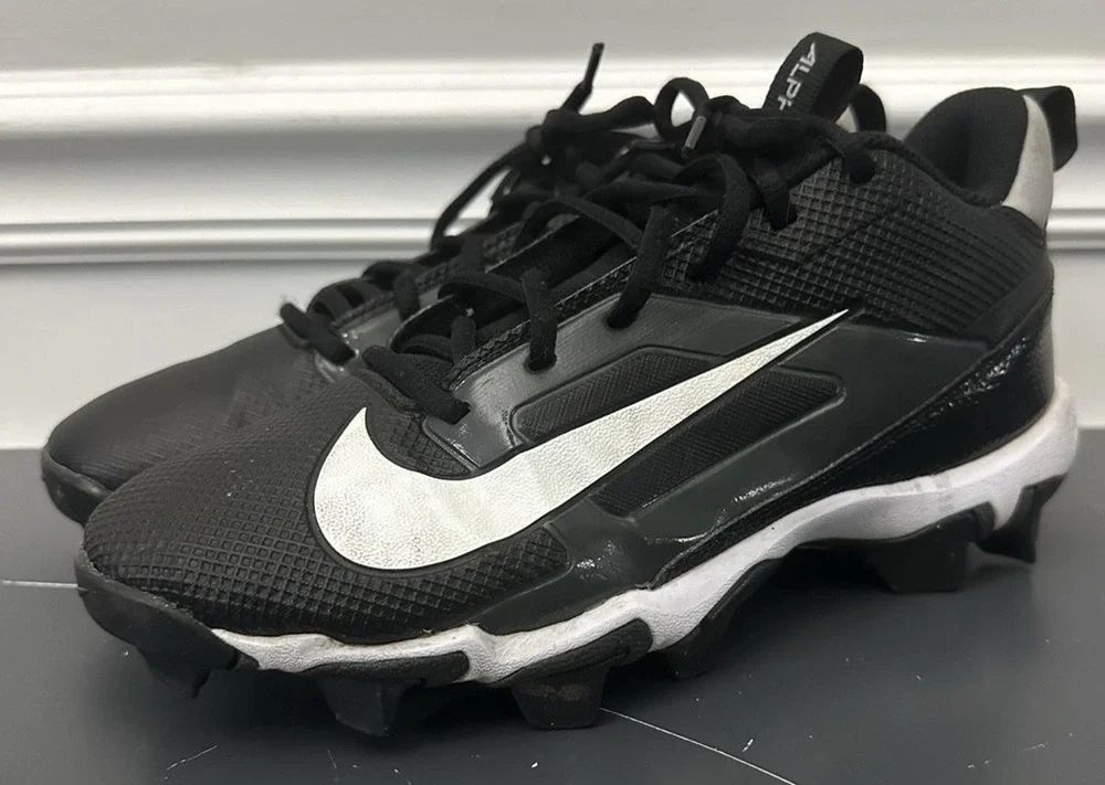 Nike Alpha Fastflex Shoes Kids Size 6Y Black Football Cleats FQ4012-001